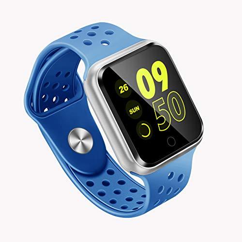 Relógio Smartwatch IFIST Retangular em Azul Bluetooth Tela LCD 3.7 com contador de Calorias e Passos - Lançamento 2020