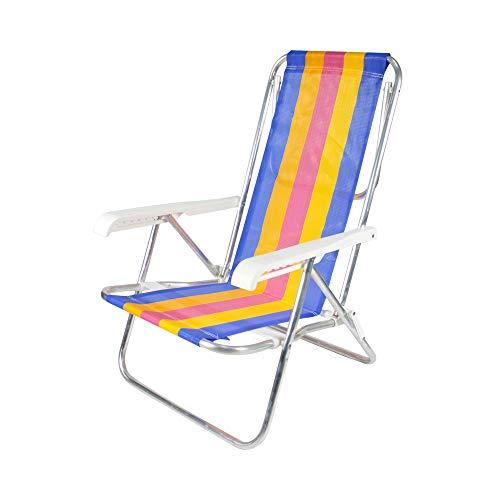 Bel Lazer Cadeira Reclinaver 8 posições, aluminio (cores sortidas)