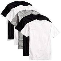 Kit com 5 camisetas básicas masculina t-shirt algodão colors tee (GG)