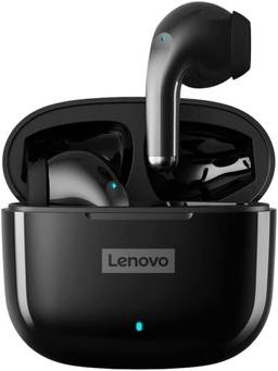Lenovo Fones de ouvido LP40 Pro Bluetooth 5.1 Earbuds sem fio 20Hrs de tempo de jogo Fones de ouvido com gancho de ouvido à prova d'água com microfone