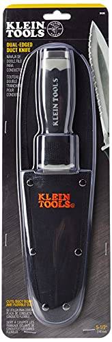 Faca serrilhada de aço inoxidável Klein Tools DK06 para dutos flexíveis e placa de duto