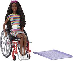 Barbie Fashionista Negra Com Cadeira de Rodas - Mattel