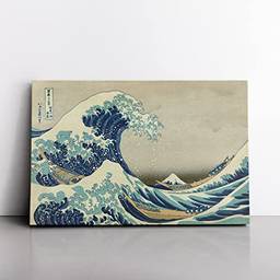 Quadro A Grande Onda De Kanagawa Katsushika Hokusai Látex 120x80cm