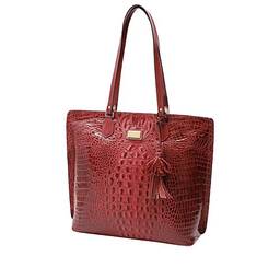 Bolsa Couro Mariart Feminina Shopper Bag Croco Alça Ombro 5200 (Vermelho)