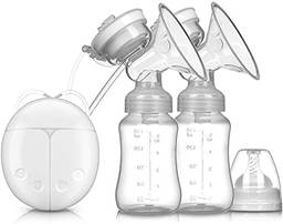 Bomba tira leite elétrica inteligente, USB BPA Free Bomba tira leite dupla de segurança Confortável e leve Bomba tira leite automática pós-parto com massageador