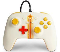 PowerA Enhanced Wired Controller for Nintendo Switch - Vintage Star, Gamepad, Wired Video Game Controller, Gaming Controller - Nintendo Switch