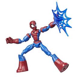 Marvel Spider-Man Figura Flexível de 15 cm, Bend and Flex - Homem-Aranha - E7686 - Hasbro