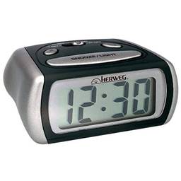 Relógio Despertador Digital Noturna Led Azul Herweg 2916-71