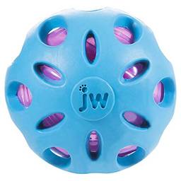JW Bola Crackle Ball Para Cães, Azul, Medio