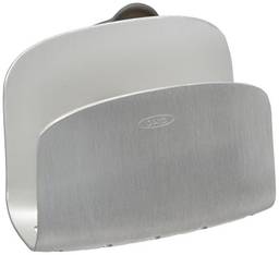 OXO Suporte de esponja de sucção de alumínio à prova de ferrugem, prata, 7,6 cm
