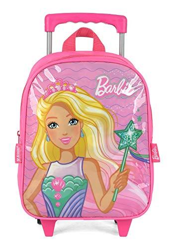 Mochila Barbie com roda pré escola