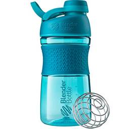 Coqueteleira SportMixer da BlenderBottle perfeita para shakes de proteína e pré-treino, 590 ml, azul-petróleo