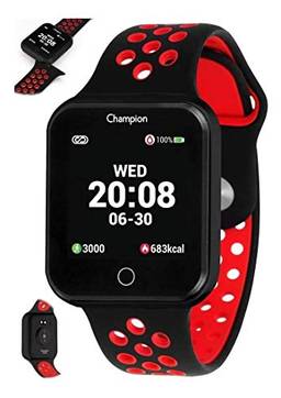 Relógio Smartwatch Champion Ref: Ch50006v Retangular Black