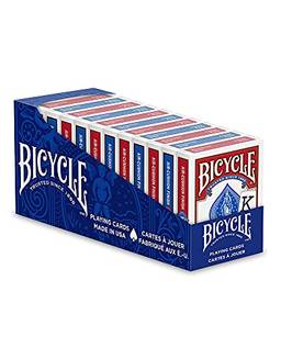 Bicycle Cartas de baralho, índice jumbo, pacote com 12