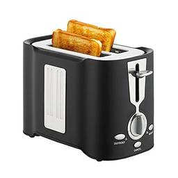 Mibee Torradeira padrão dos EUA 110V casa de aço inoxidável pode torrar duas peças de pão de café da manhã sanduíche leve fabricante de alimentos