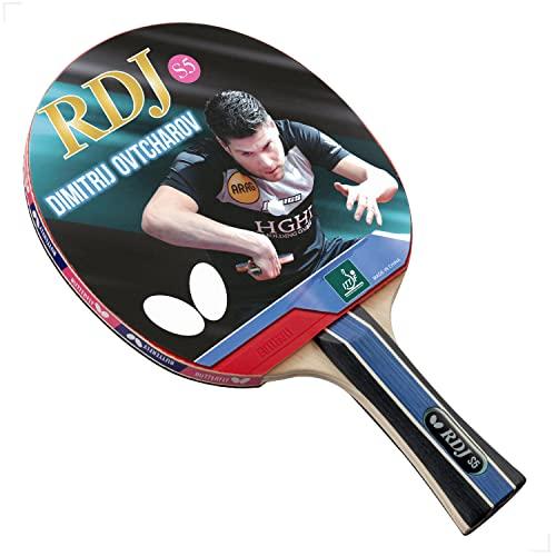 Butterfly Raquete de tênis de mesa Shakehand RDJ S5, série RDJ, recomendado para jogadores de nível iniciante