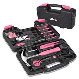 Kit de ferramentas portátil DNA MOTORING, 39 peças, rosa (TOOLS-0009)