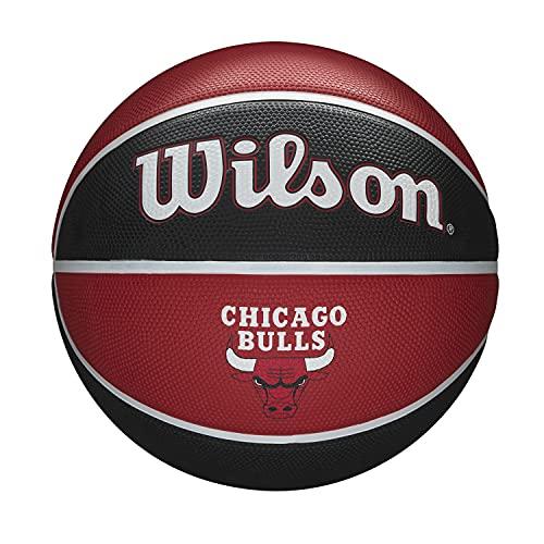 WILSON NBA Team Tribute Basketball - Chicago Bulls, tamanho 17,78-75,9 cm
