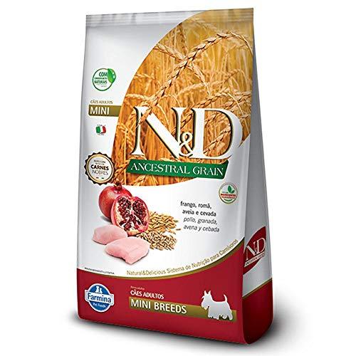 Ração N&D Ancestral Grain Cães Adultos Mini Frango, Farmina, 0,800g