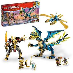 LEGO Set Ninjago 71796 Dragao Elemental contra o Mech da Impera 1038 peças