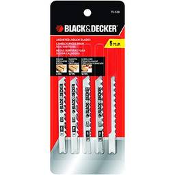 BLACK+DECKER Jogo de 5 Lâminas de Serra Tico Tico 75-530