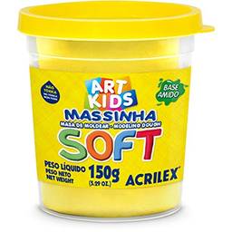 Acrilex Soft Massa de Modelar, Amarelo (Limão), 150 g
