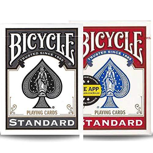 Baralho Bicycle Standard Preto e Vermelho (KIT com 2 Baralhos )