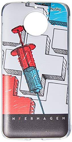 Husky Capa Personalizada para Motorola G5S Profissões Enfermagem, Colorido