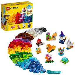 11013 LEGO® Classic Blocos Transparentes Criativos; Kit de Construção para Crianças (500 peças)