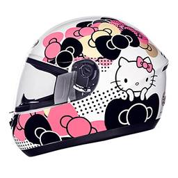 Capacete Fechado Moto Peels Spike Hello Kitty Ribbon Branco/Rosa 58