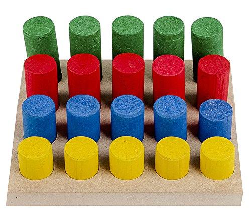 Carlu Brinquedos - Pinos de Encaixe Jogo de Classificação, 4+ Anos, Multicolorido, 1208