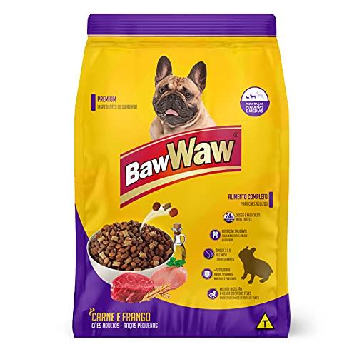 Ração Baw Waw para cães pequeno e médio porte sabor Carne e Frango 10.1kg