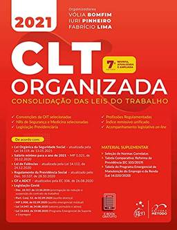 Clt Organizada - Consolidação Das Leis Do Trabalho - 7ª Edição (2021)