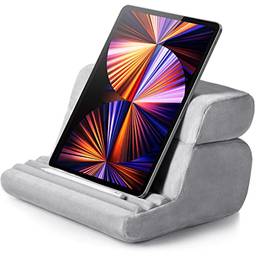 UGREEN Suporte de almofada para tablet para volta, suporte de tablet macio, com 3 ângulos de visualização, suporte de travesseiro ajustável compatível com iPad Pro 9.7, 10.5, 11, 12.9 Air Mini 5 4 3 2 E-reader cinza