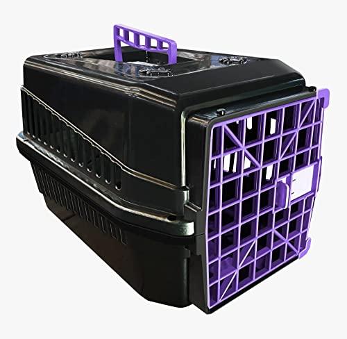 Caixa De Transporte Black N4 Cachorro Gato Cão Cor:lilás