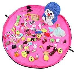 Tapete Sacola Saco Bolsa Organizador de Brinquedos Multiuso Pink CBRN13784