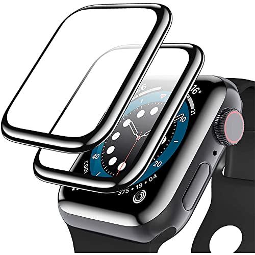 Kit 2x Películas 5D Bordas Anti Riscos Compatível com Apple Watch + Kit Aplicação (40mm)