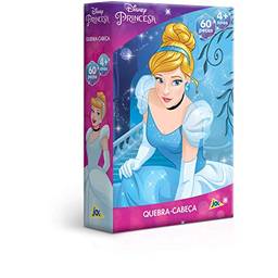 Princesas - Cinderela - Quebra-cabeça - 60 peças