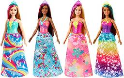 Barbie Dreamtopia Princesa Vestido Arcoíris APENAS 1 (UMA) UNIDADE - NÃO É POSSÍVEL ESCOLHER O PERSONAGEM