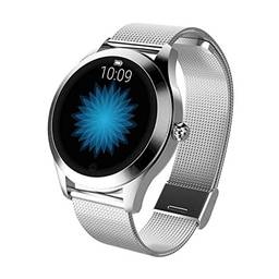 SANDA Relógio Inteligente Feminino Pulseira Freqüência Cardíaca Sono Monitoramento Smartwatch Para Ios Android (sliver)