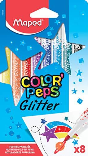 Caneta Hidrografica Color Peps Glitter Estojo X 8