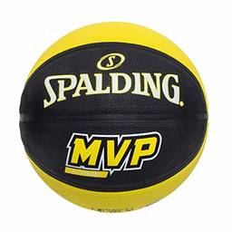 Bola Basquete Spalding MVP, preto e amarelo