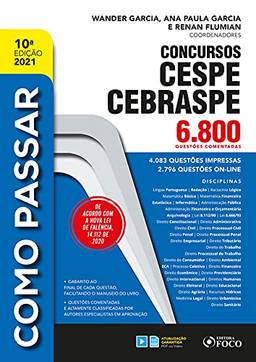 Concursos CESPE CEBRASPE: 6.800 Questões Comentadas (Como Passar)
