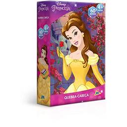 Princesas - Bela - Quebra-cabeça - 60 peças, Toyster Brinquedos, Multicor
