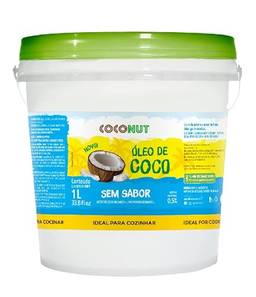 Óleo de Coco Sem Sabor 1 Litro Coconut