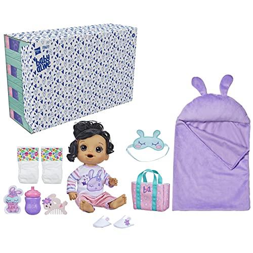 Boneca Baby Alive Pijama Coelhinha Cabelos, Bebê 30 cm com Acessórios - F5677 - Hasbro, Castranho, cores diversas - Exclusivo Amazon
