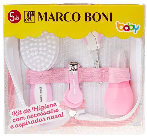 Kit Rosa de Higiene Baby com Nécessaire, 8685, Marco Boni, Rosa, 5 Itens