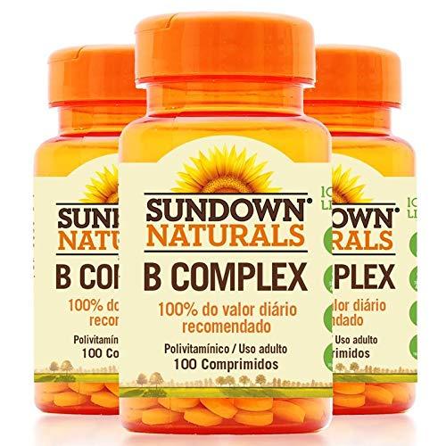 Kit 3 Complexo B Sundown 100 Comprimidos