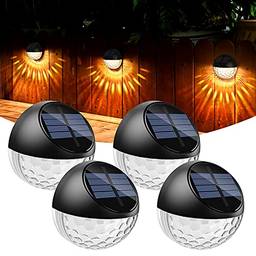 Luz Solar de Parede Quntis – Iluminação Automatizada com Carregamento Solar ,LEDs Branco, com Proteção IP65 à Prova d’água. Pacote com 4 Unidades