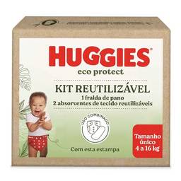 Huggies Kit Fralda Reutilizável Eco Protect - Vermelho
